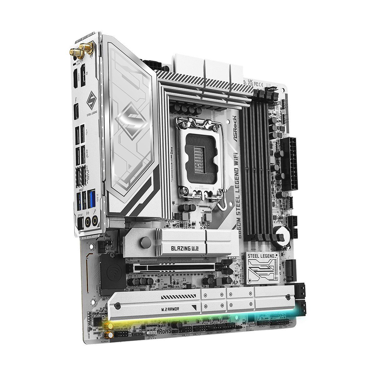 Mainboard ASRock B860M Steel Legend Wifi DDR5 | LGA 1851, mATX, 4 khe RAM - Ảnh 4