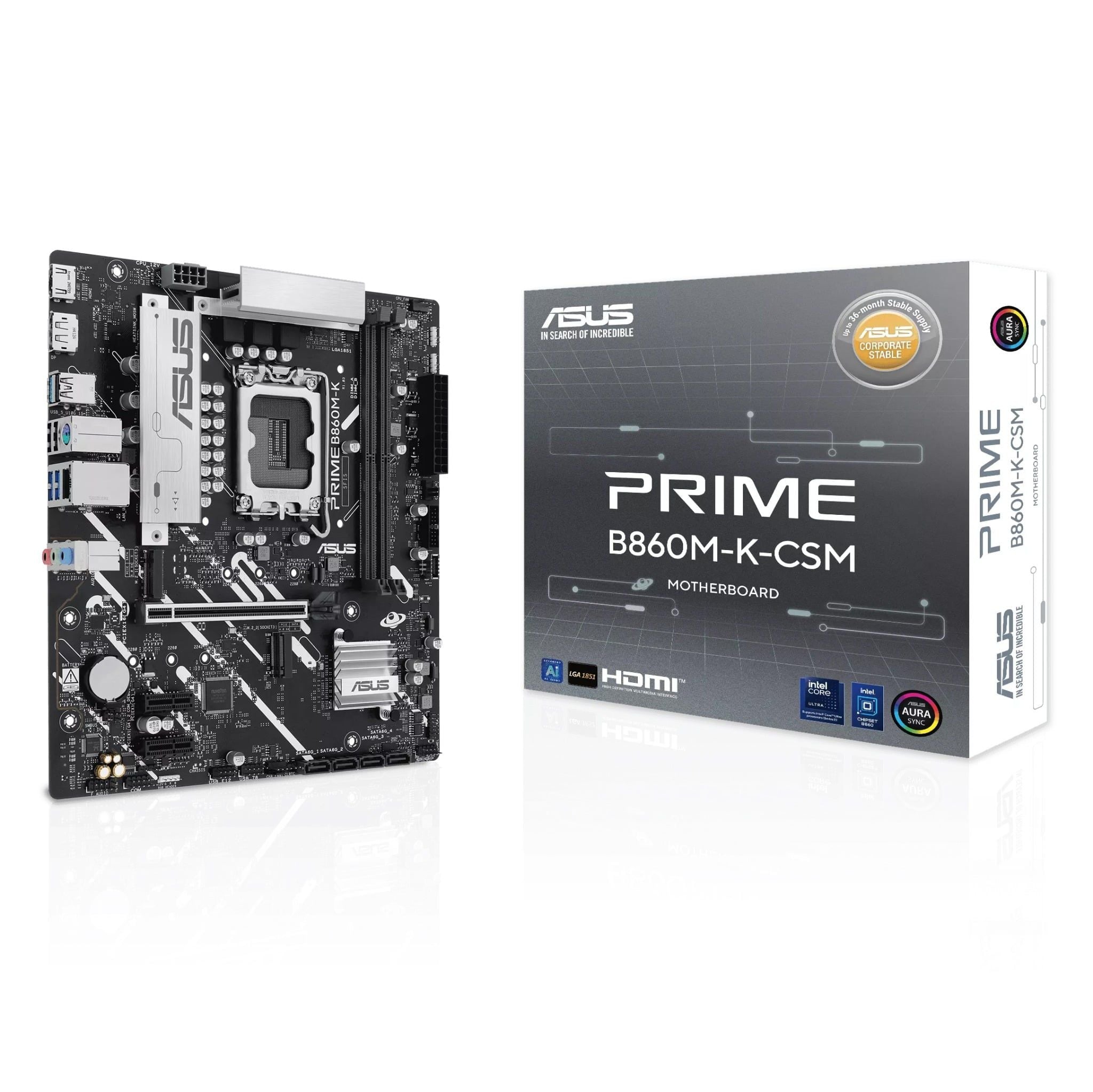 Mainboard ASUS B860M-K CSM DDR5 | LGA 1851, mATX, 2 khe RAM - Ảnh 1