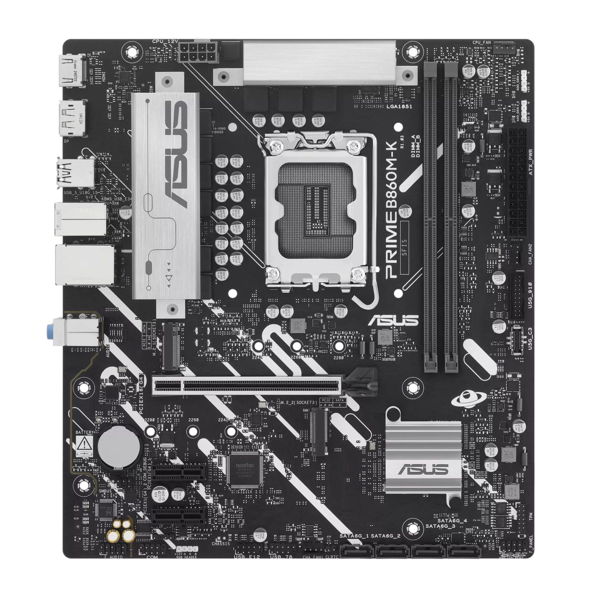 Mainboard ASUS B860M-K CSM DDR5 | LGA 1851, mATX, 2 khe RAM - Ảnh 2