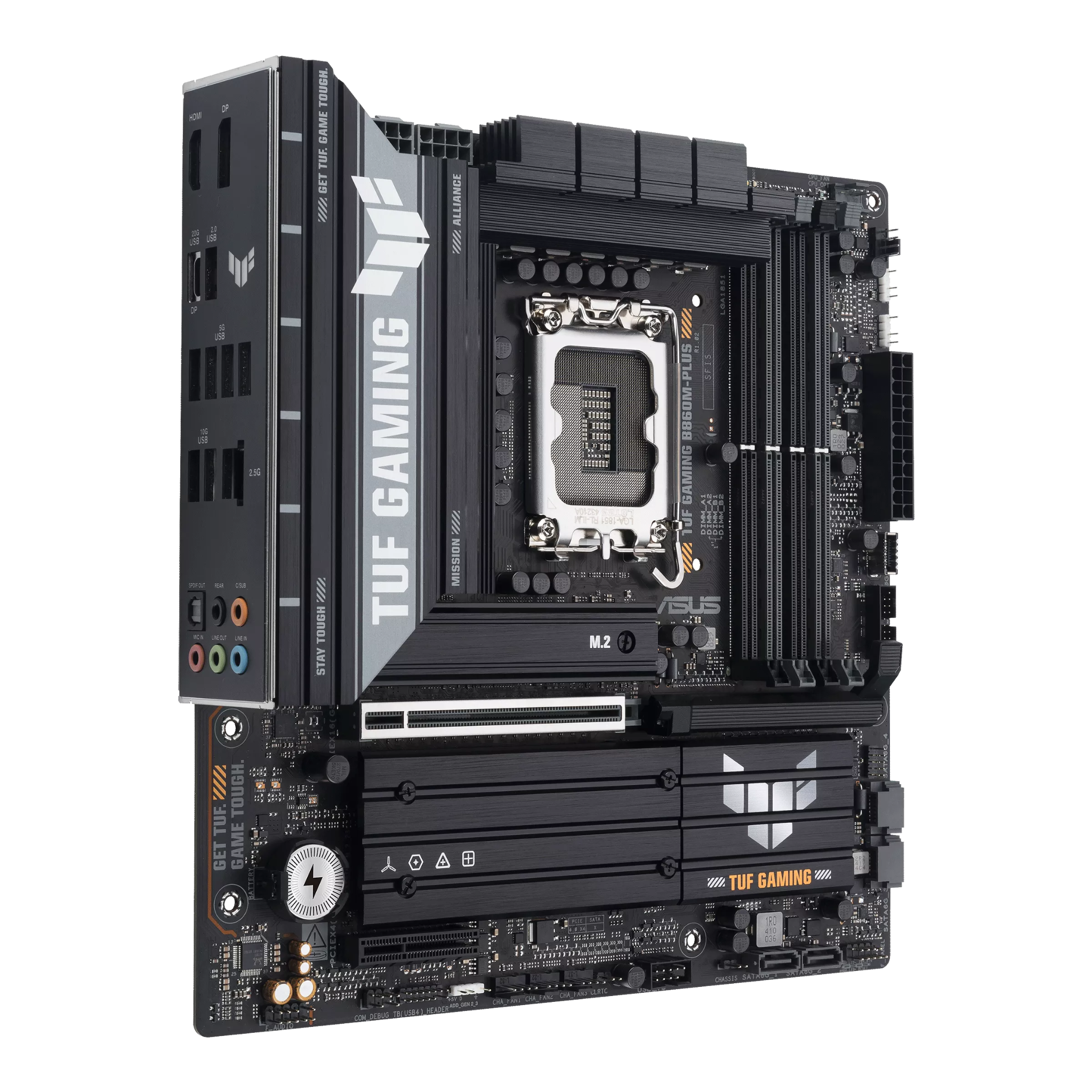 Mainboard ASUS TUF GAMING B860M-PLUS | Intel B860, DDR5, PCIe 5.0, M.2 Gen5, mATX - Ảnh 2