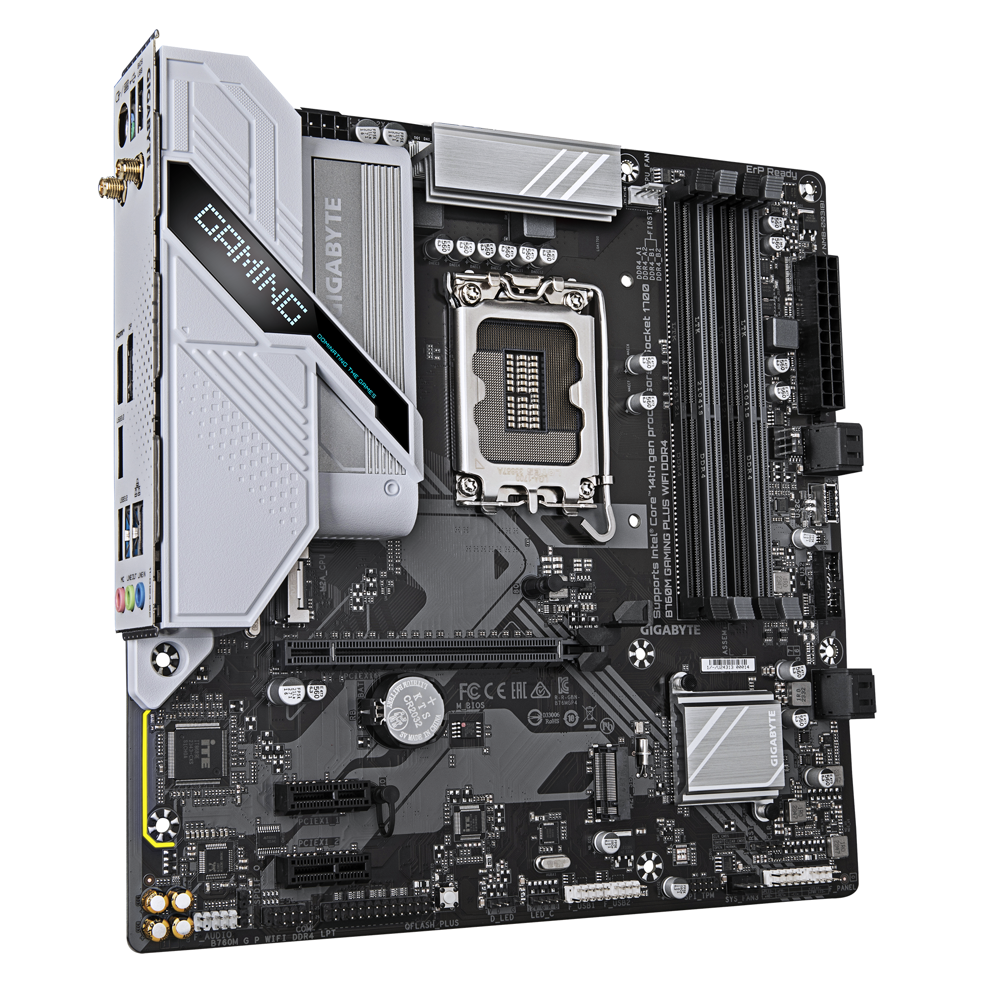 Mainboard Gigabyte B760M Gaming Plus Wifi DDR4 | LGA 1700, mATX, 4 khe RAM - Ảnh 3