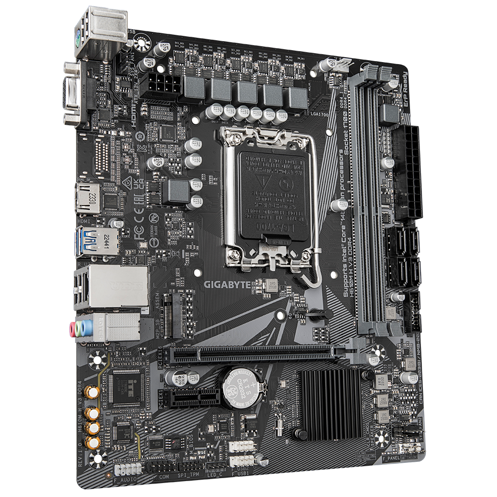 Mainboard Gigabyte H610M H V3 Rev 1.0 DDR4 | LGA 1700, mATX, 2 khe RAM - Ảnh 3