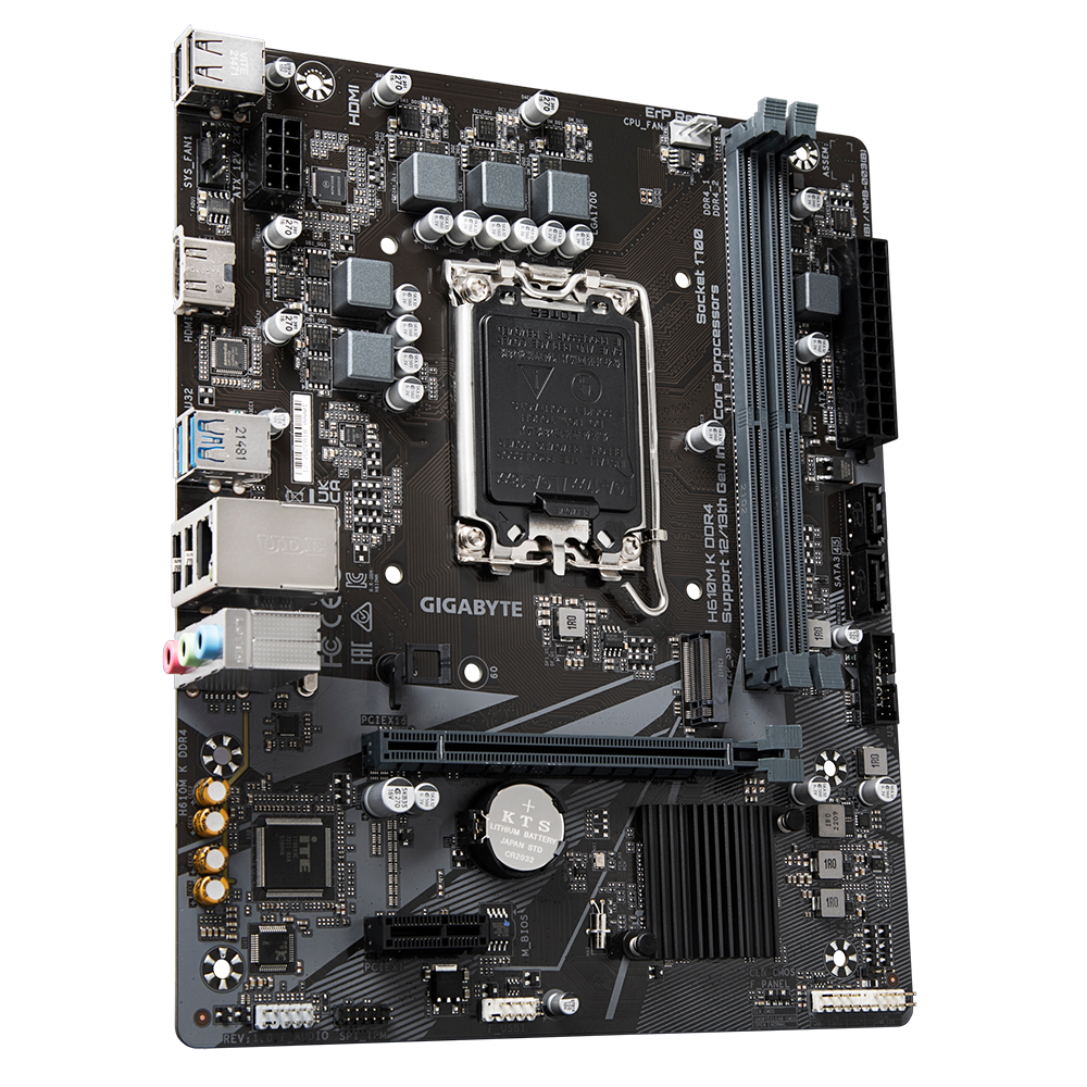 Mainboard Gigabyte H610M K Rev 1.0 DDR4 | LGA 1700, mATX, 2 khe RAM - Ảnh 3