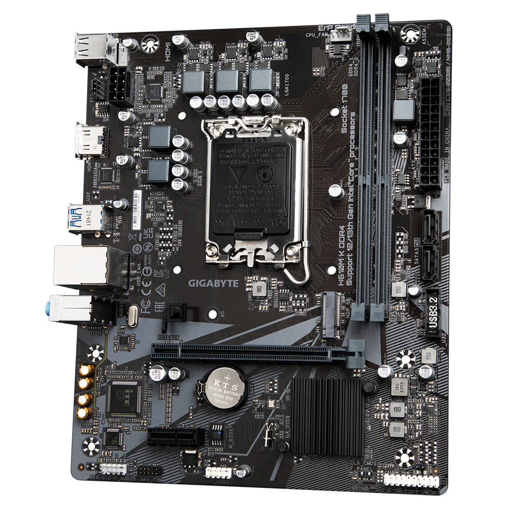 Mainboard Gigabyte H610M K Rev 1.0 DDR4 | LGA 1700, mATX, 2 khe RAM - Ảnh 4