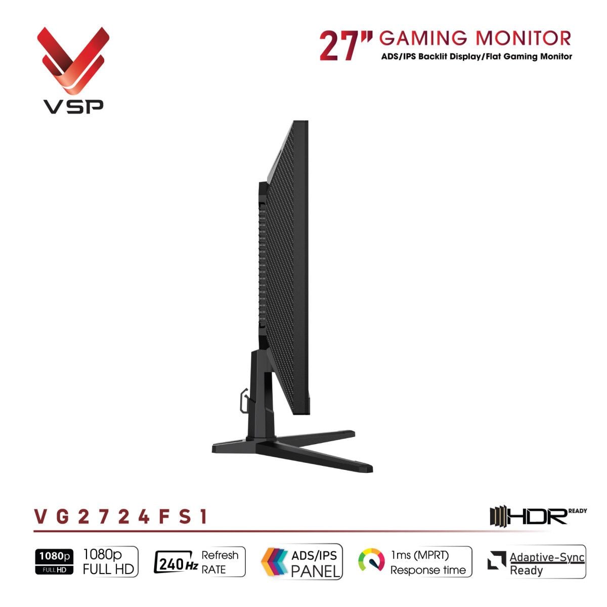 Màn hình Gaming VSP VG2724FS1 | 27 inch, FHD, 240Hz, IPS - Ảnh 3