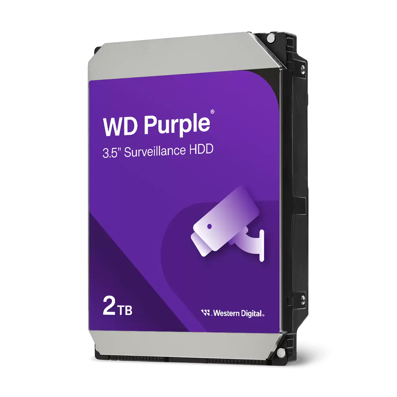 Ổ cứng HDD Western Digital Purple 2TB WD23PURZ Chính Hãng | SATA III, 3.5", 256MB Cache, CMR - Ảnh 1
