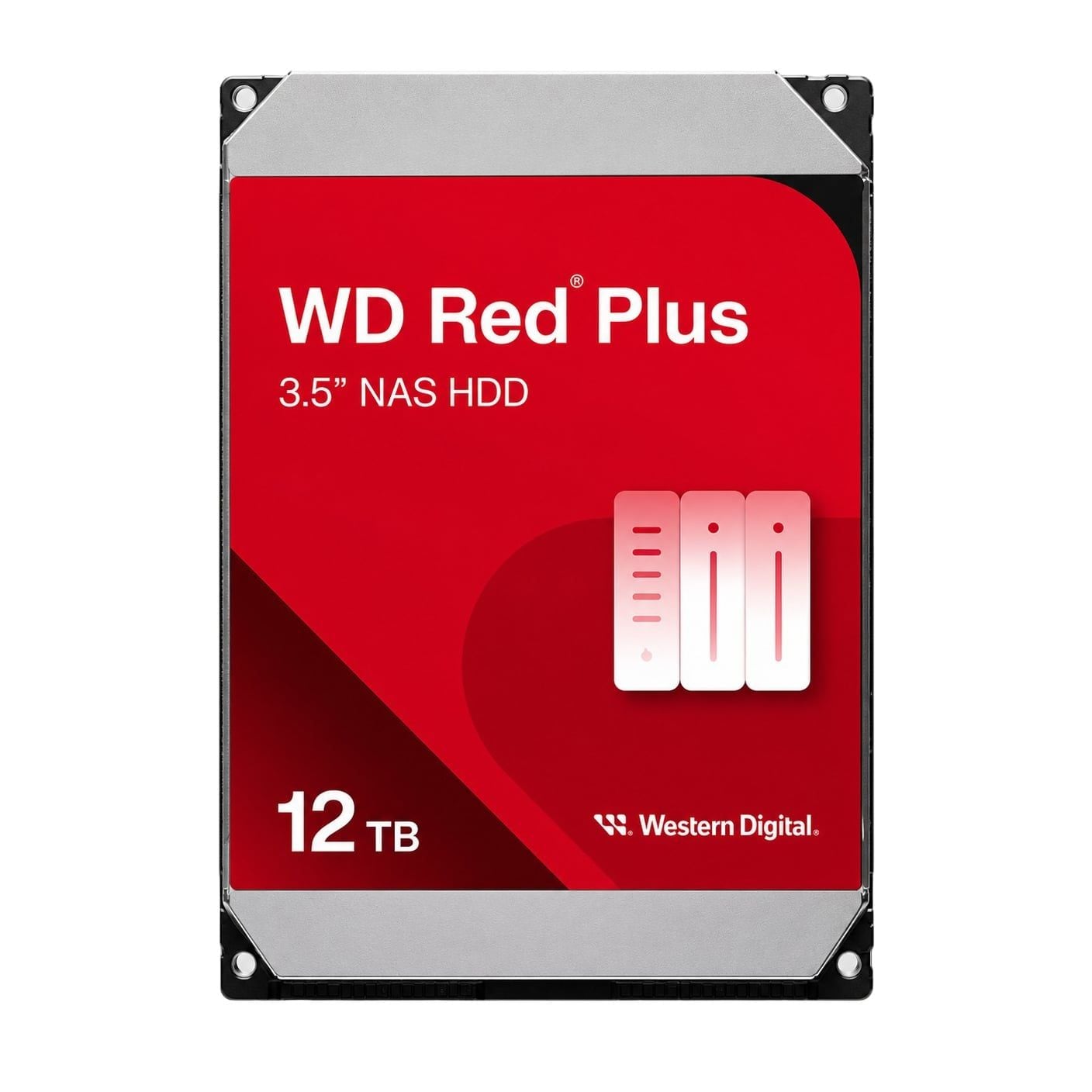 Ổ cứng HDD Western Digital Red Plus 12TB WD120EFGX | SATA III, 3.5 inch, 7200RPM, 512MB Cache - Ảnh 1