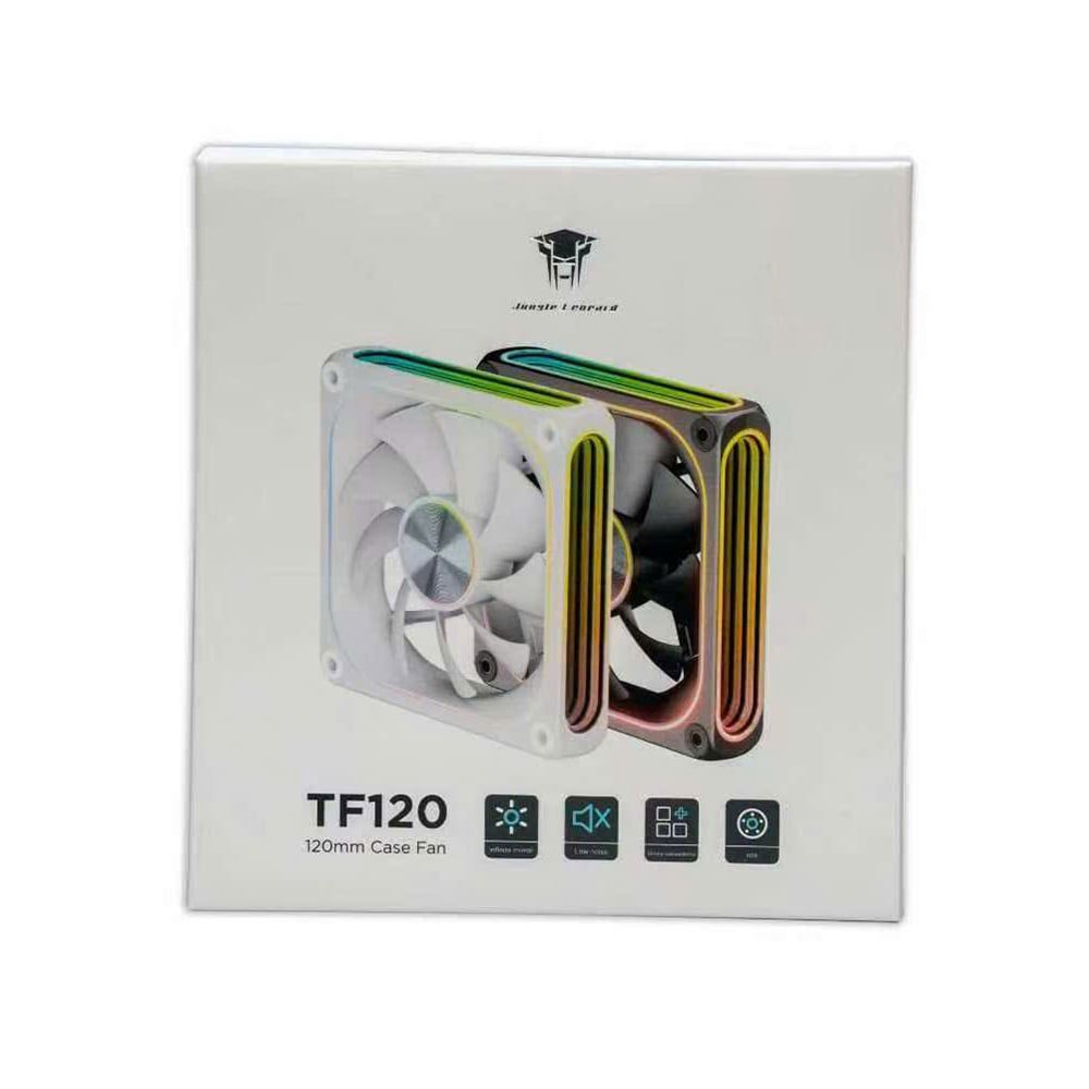 Quạt tản nhiệt PC Leopard TF120 ARGB (Sync Main) | 120mm, HDB, Gió thuận, Trắng - Ảnh 3