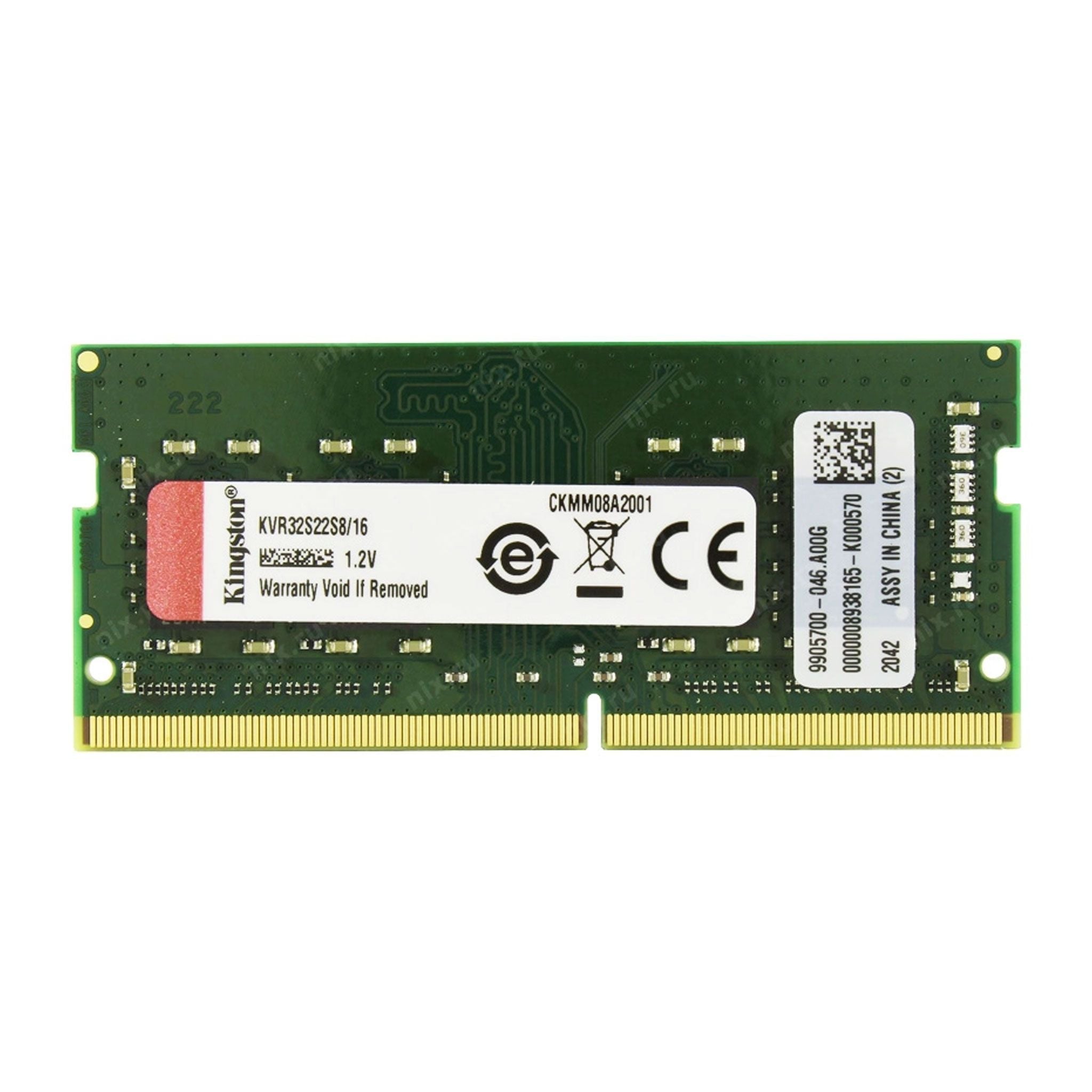 RAM Laptop Kingston ValueRAM 16GB DDR4 | (1x16GB), 3200MHz KVR32S22S8/16 - Ảnh 1