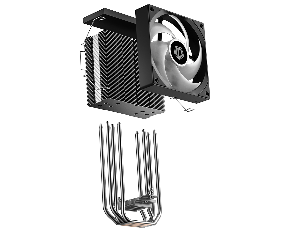 Tản nhiệt khí ID-COOLING SE-214-XT V2 ARGB | 4 Heatpipe, PWM, ARGB, Đen - Ảnh 4