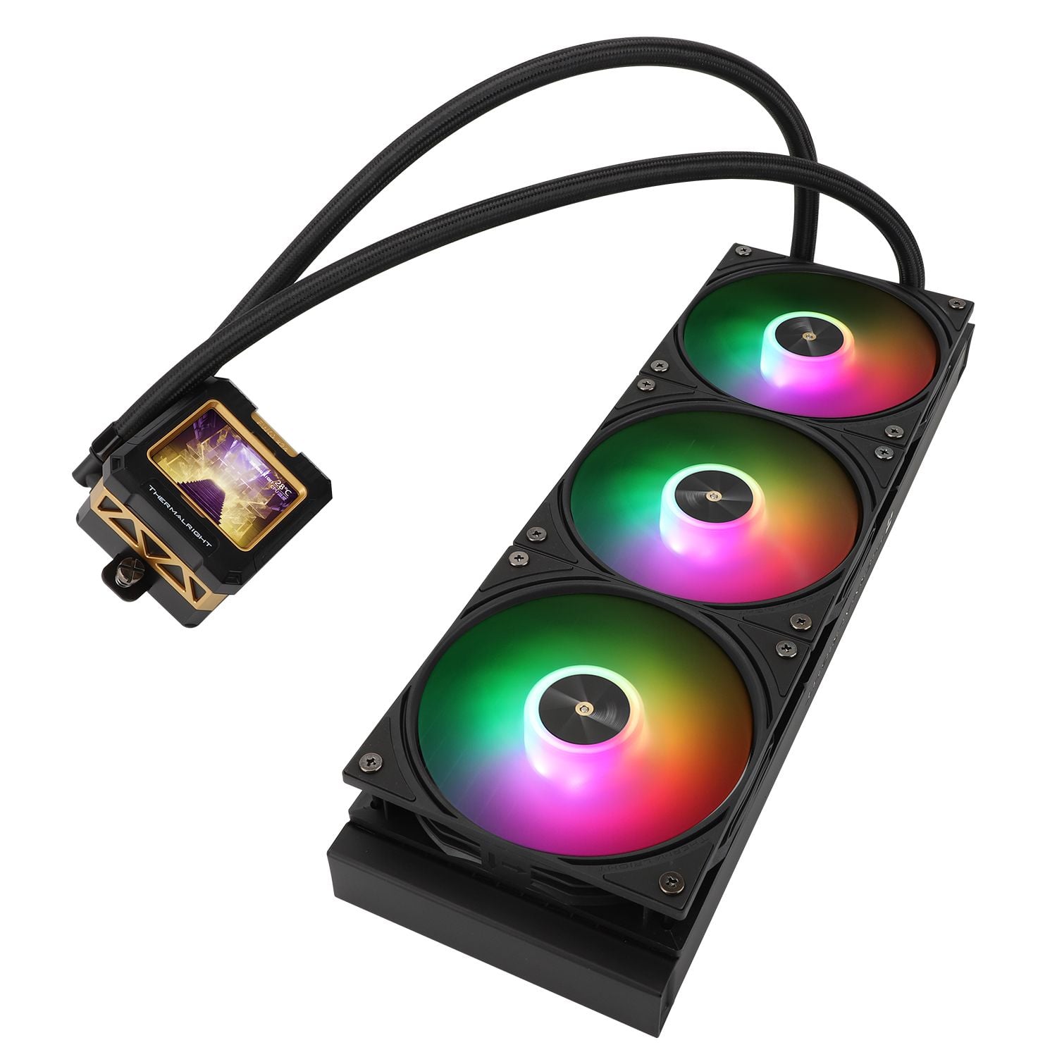 Tản nhiệt nước Thermalright Frozen Warframe 360 Black | ARGB Display, Đen - Ảnh 2