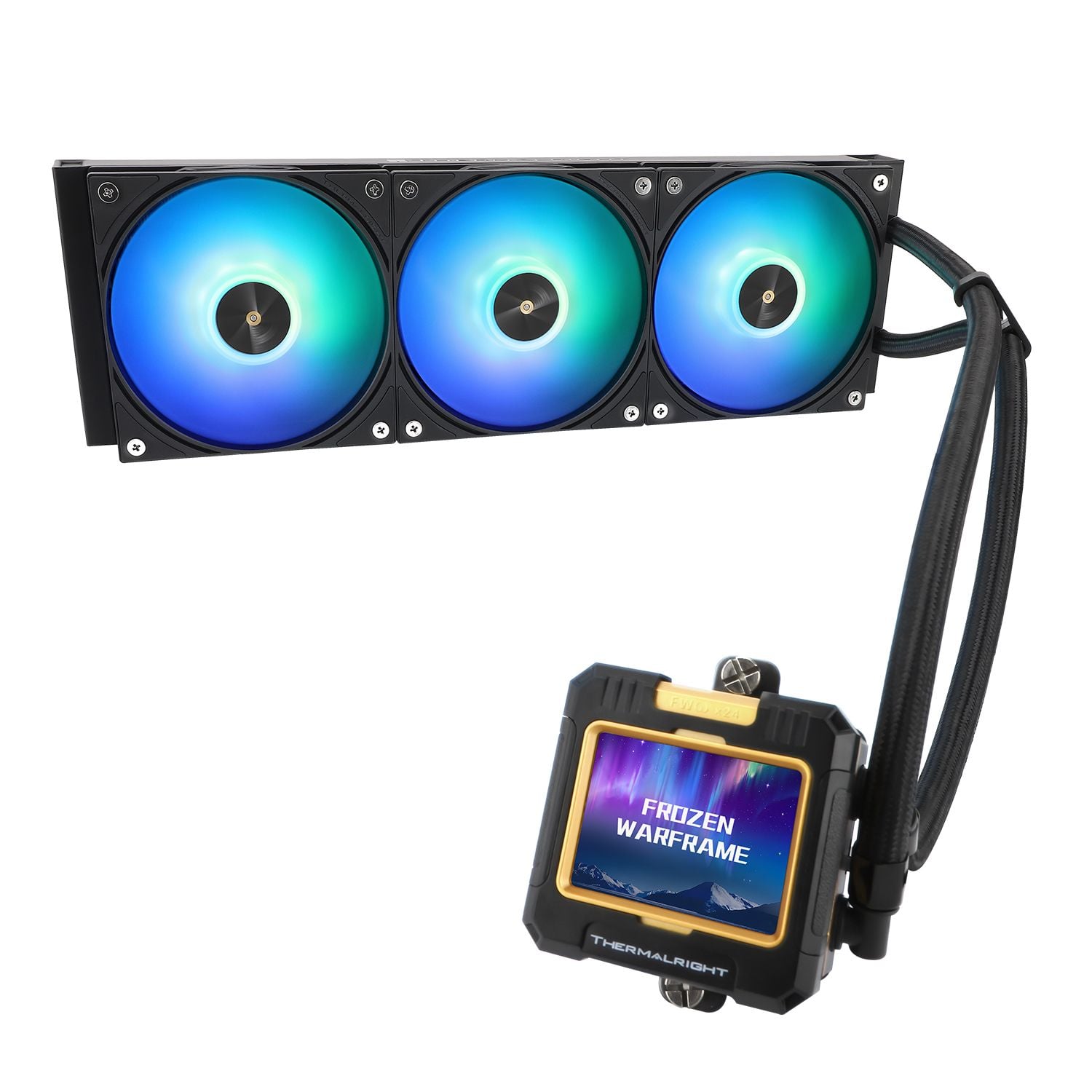Tản nhiệt nước Thermalright Frozen Warframe 360 Black | ARGB Display, Đen - Ảnh 4