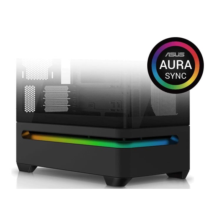 Thùng máy Asus Prime AP202 ARGB M-ATX (Không Fan Đi Kèm) (Aio 360 Top) - Đen - Ảnh 2