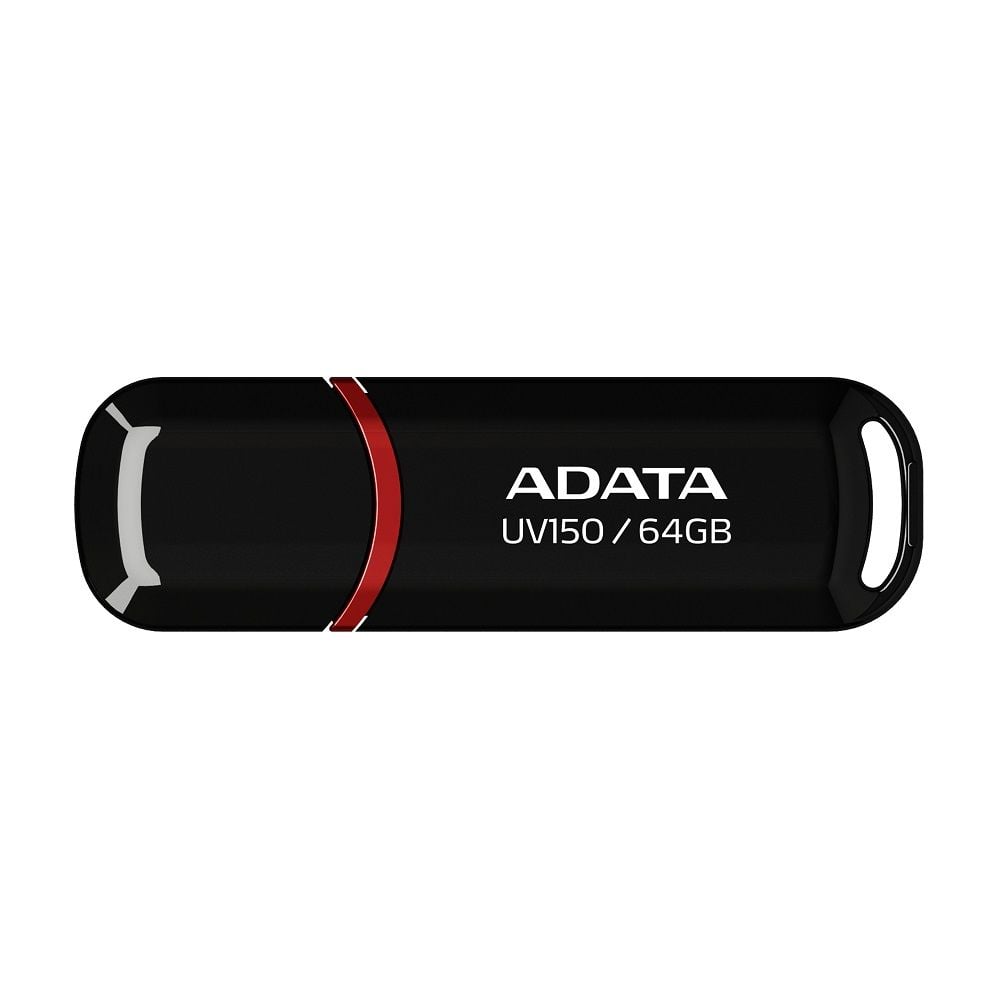 USB Adata 64GB | USB 3.2 Gen1, Plastic, R100, Đen (AUV150-64G-RBK) - Ảnh 1